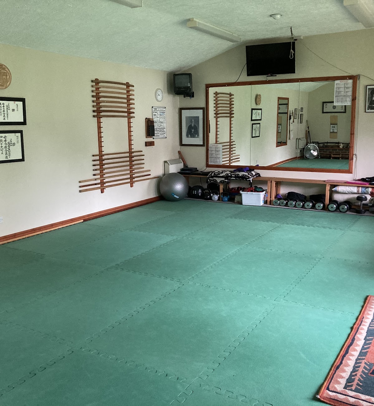 Aikido dojo training space